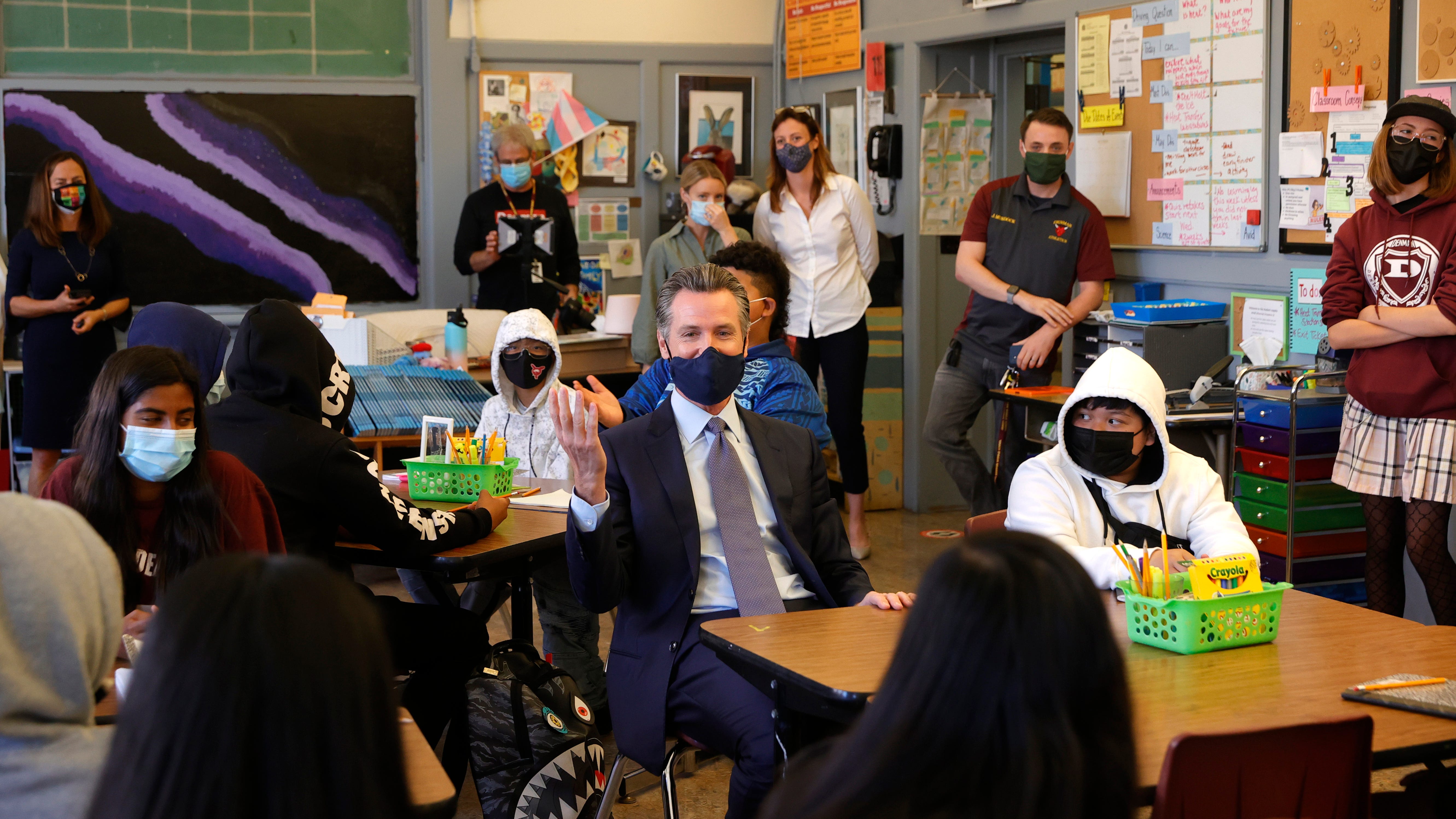 California could lift school mask mandate in 2 weeks, officials say