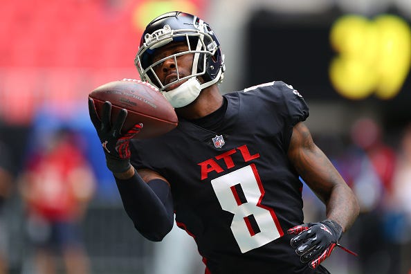 Kyle Pitts and the Falcons will wear their black uniform tops in Week 1. 