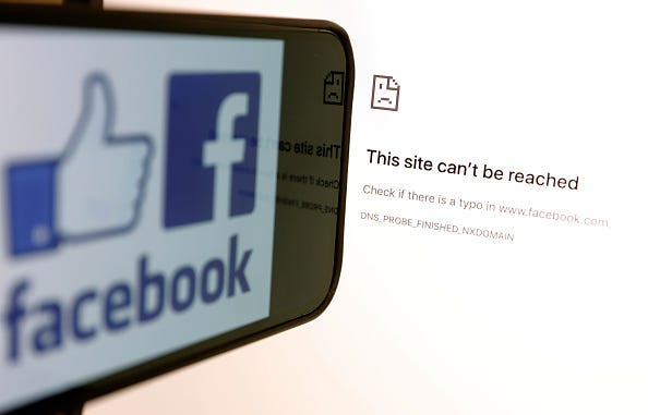 Facebook being down. 