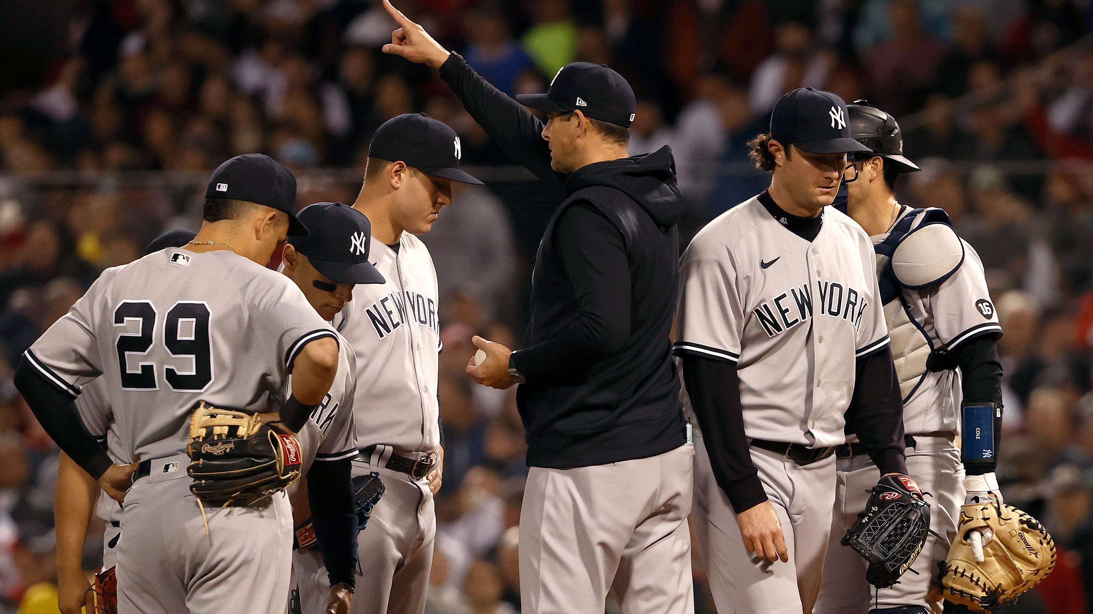 What Aaron Boone said when he pulled Gerrit Cole in the Wild Card Game