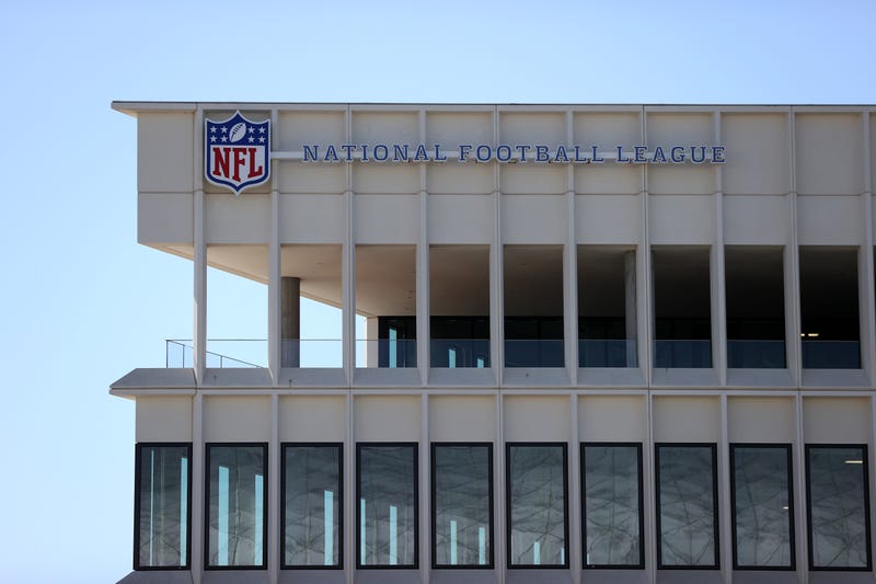 top of a building with the NFL logo
