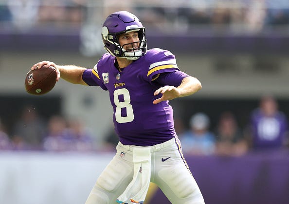 Kirk Cousins is the No. 14 quarterback in the NFL for 2022. 