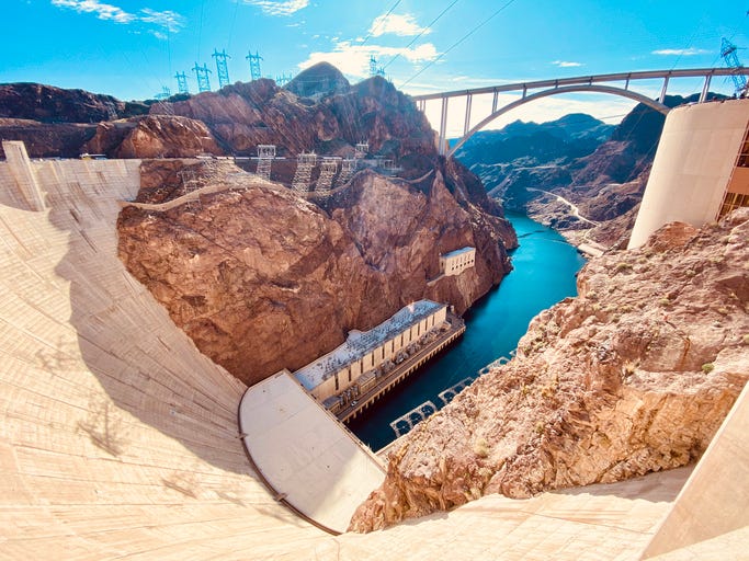 The Hoover Dam seen in an undated photo.