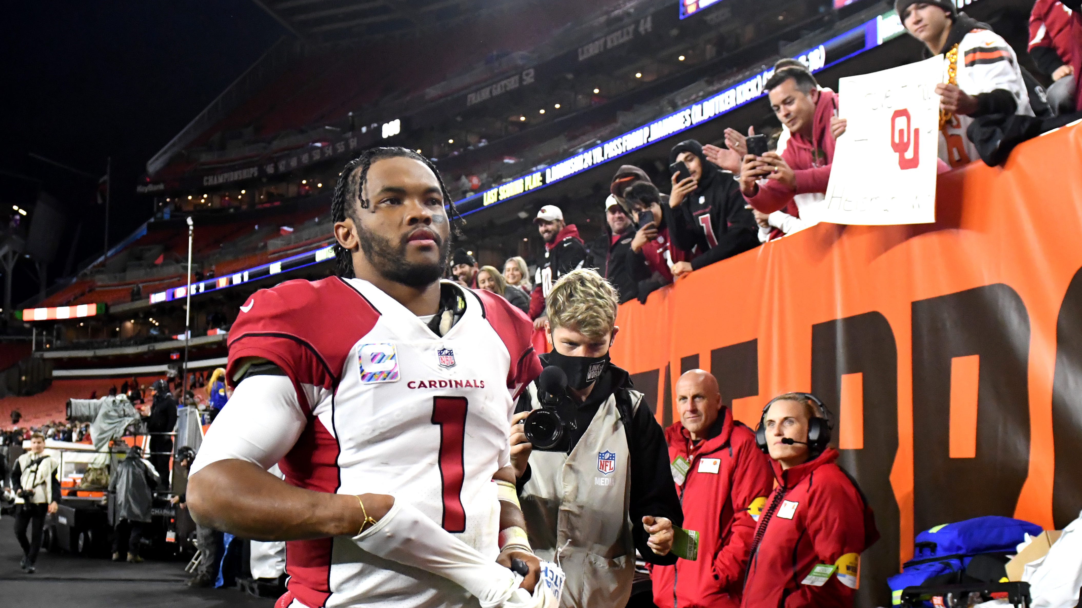 Kyler Murray questions Myles Garrett’s ‘quarterback graveyard’ in post-game exchange