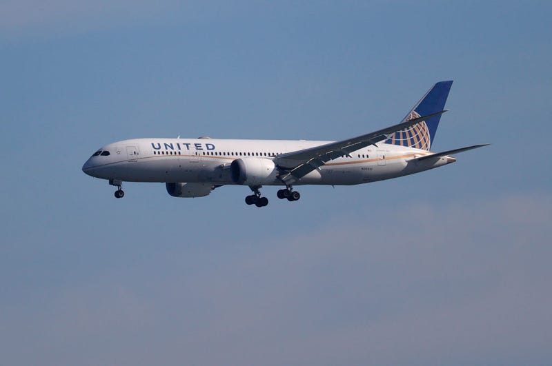 A United Airlines 787 Dreamliner prepares to land at San Francisco International Airport on October 19, 2021 in San Francisco, California. 
