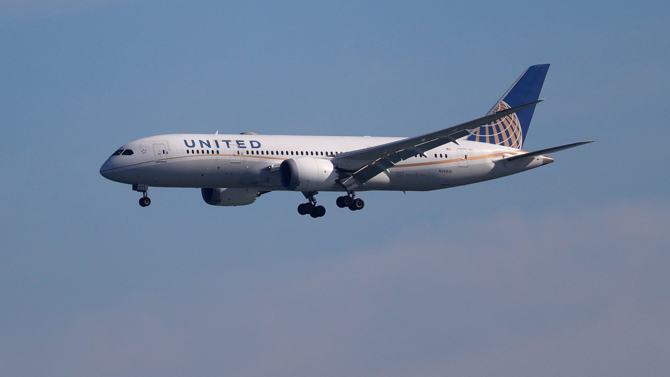 Newark-bound United flight forced to land after man's laptop battery 'burst into fire'