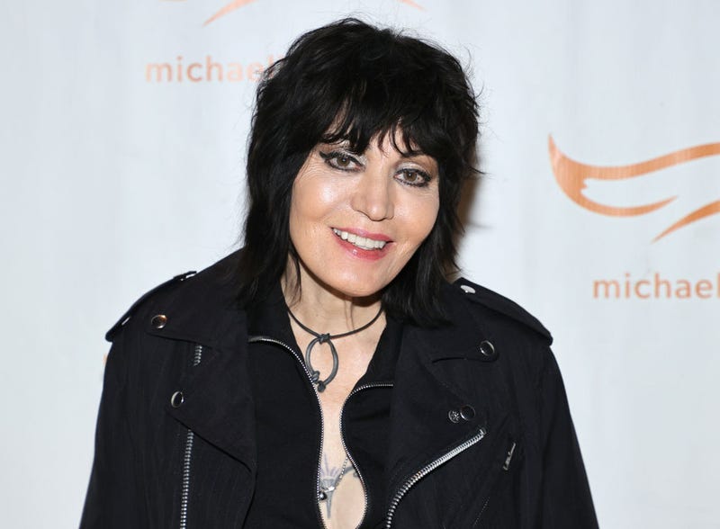 Joan Jett poses backstage during the 2021 A Funny Thing Happened On The Way To Cure Parkinson's gala on October 23, 2021 in New York City.