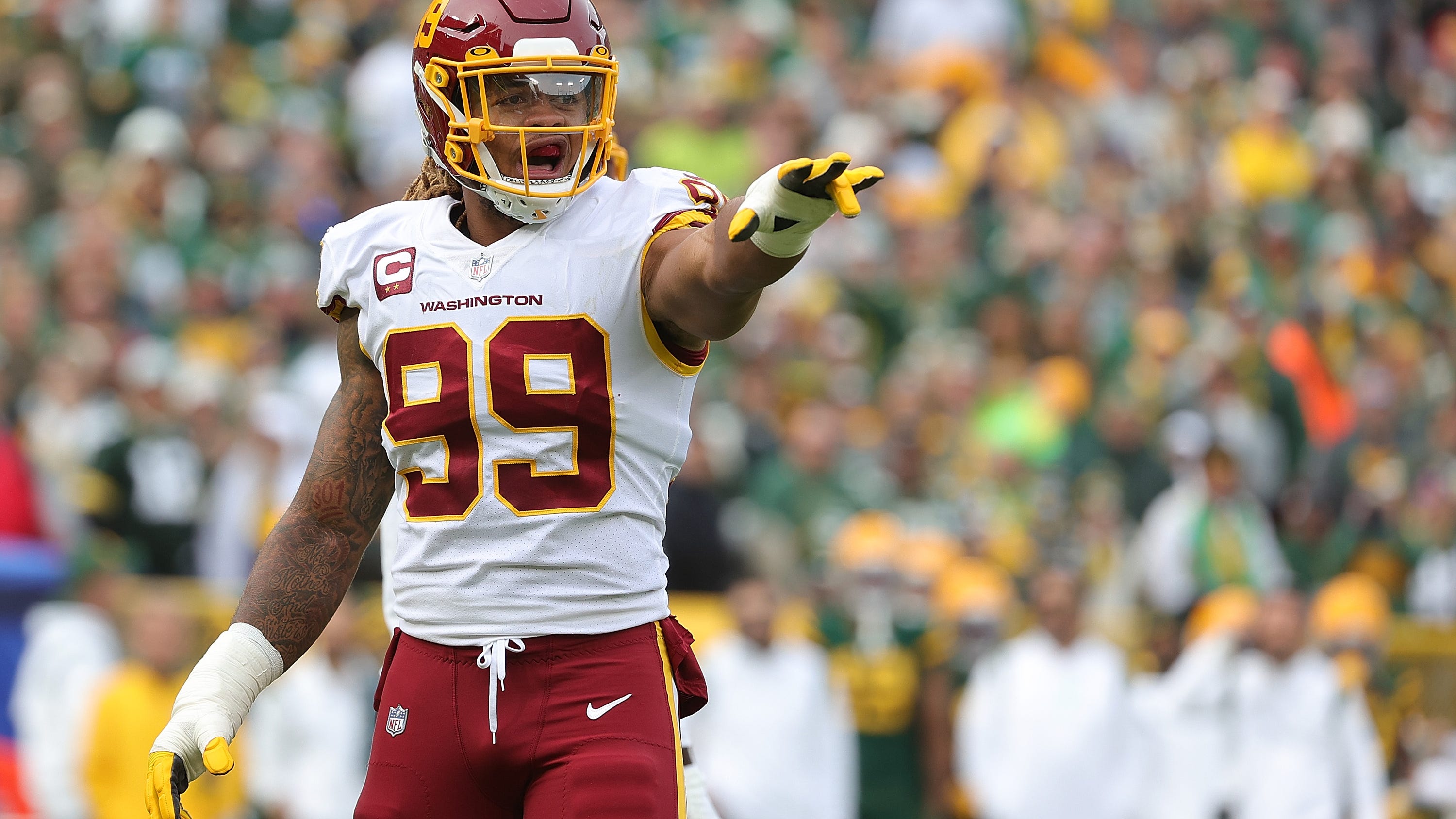 Chase Young once gave Commanders name an 'F' grade