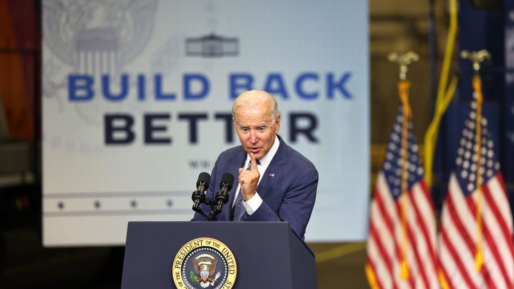 Biden visits 110-year-old Portal Bridge in NJ to tout infrastructure plan: 'It's about rebuilding the arteries of America'