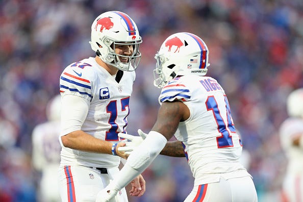 Josh Allen, Stefon Diggs and the Bills are our pick to win Super Bowl LVII.