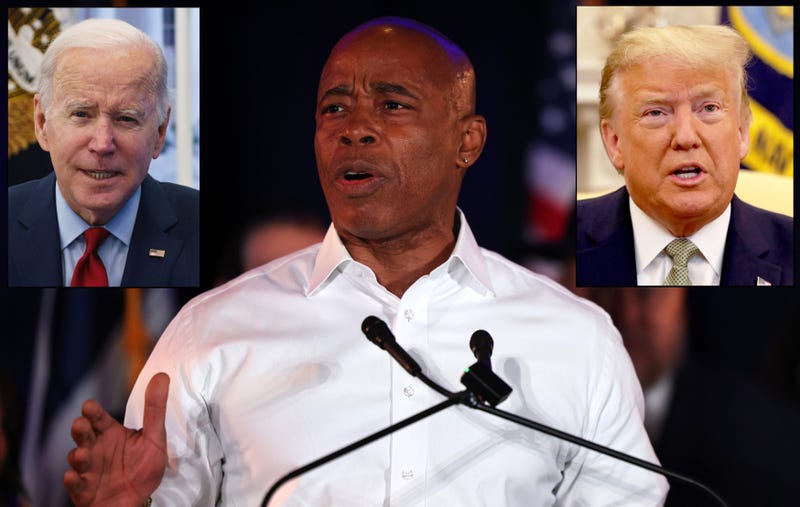 Mayor Adams is asking President Biden to apologize for Donald Trump’s COVID-19 remarks