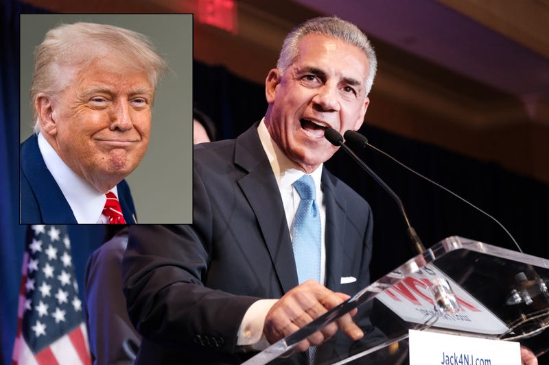 Republican gubernatorial candidate Jack Ciattarelli was endorsed by Trump