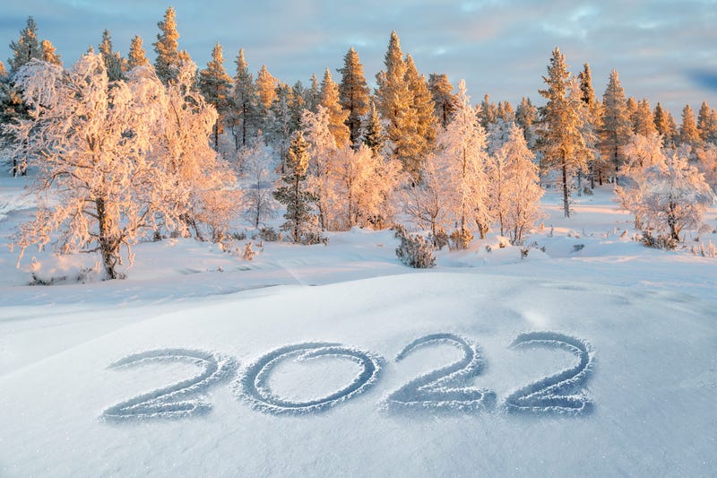 2022 written in the snow