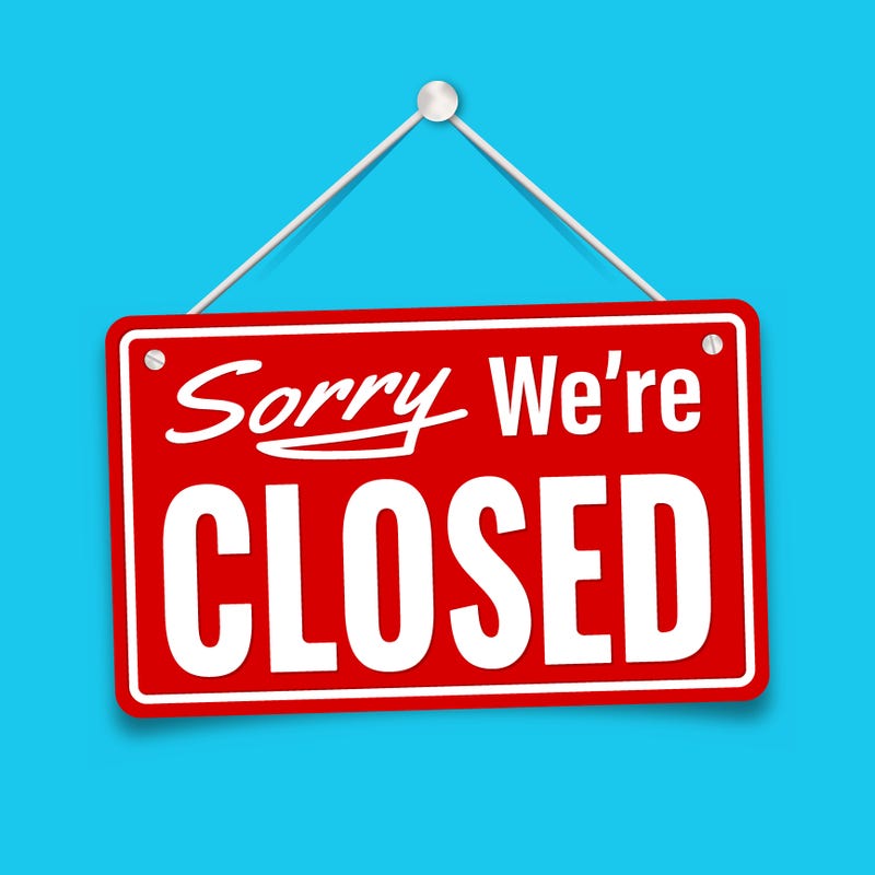 closed sign