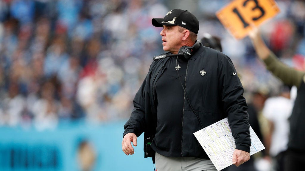 Saints got 'pep talk' from Sean Payton before Raiders shutout: report