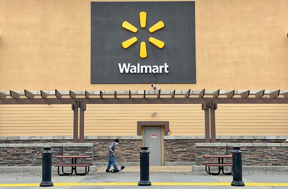 Walmart store.