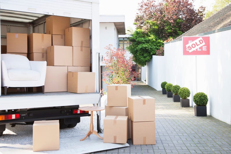 Moving boxes in truck