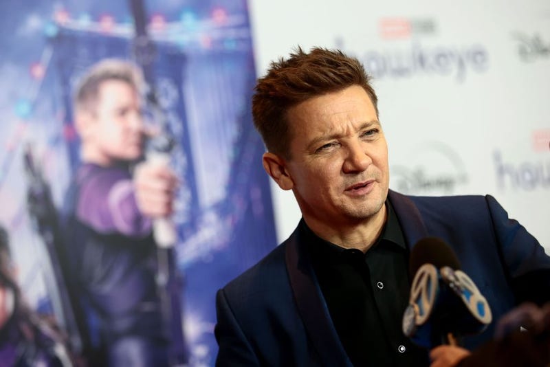 Jeremy Renner attends the "Hawkeye" Special Screening at AMC Lincoln Square Theater on November 22, 2021 in New York City.
