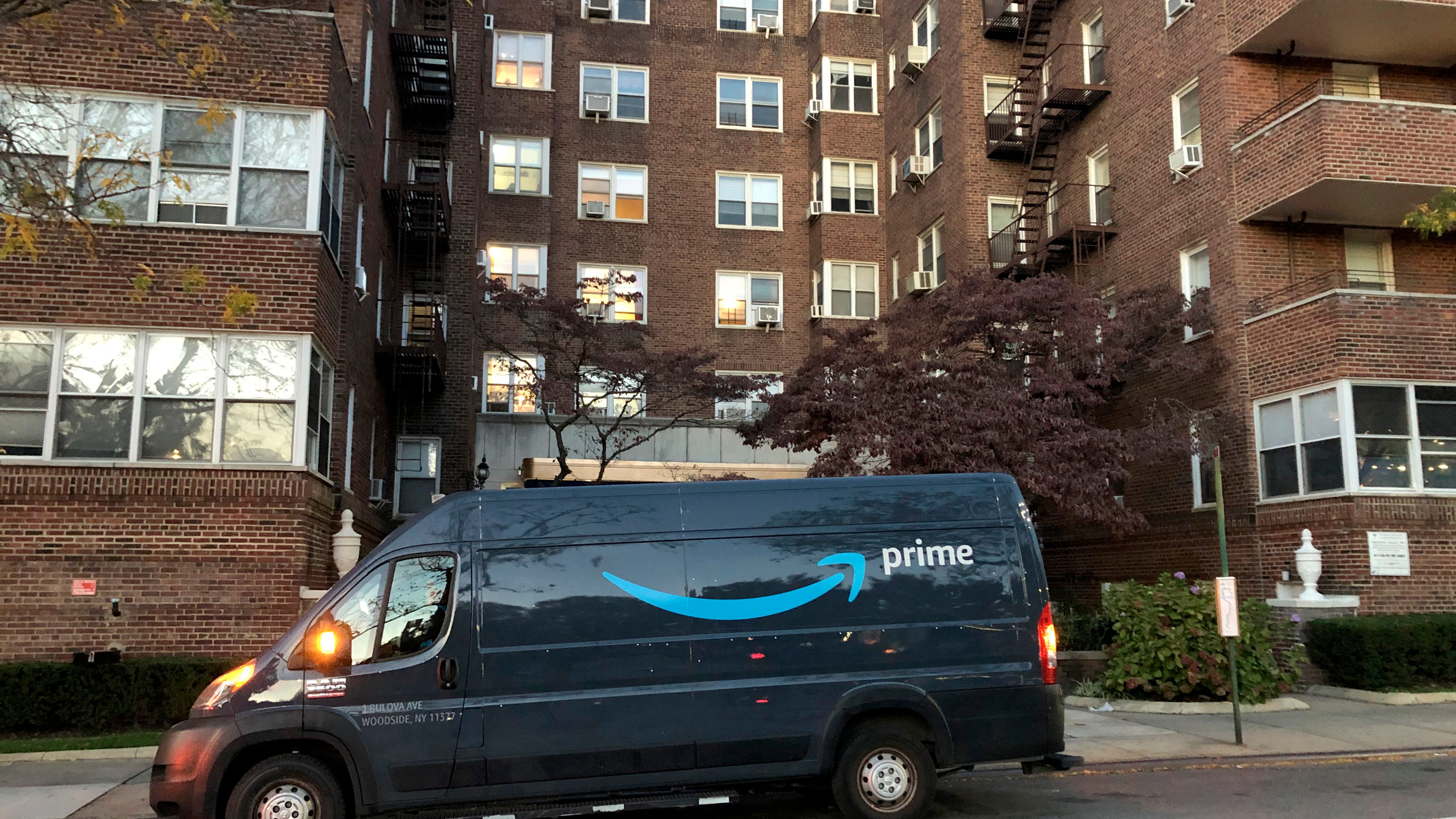 Man steals Amazon delivery van from worker at knifepoint for Brooklyn joyride