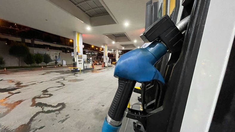 Gas station.