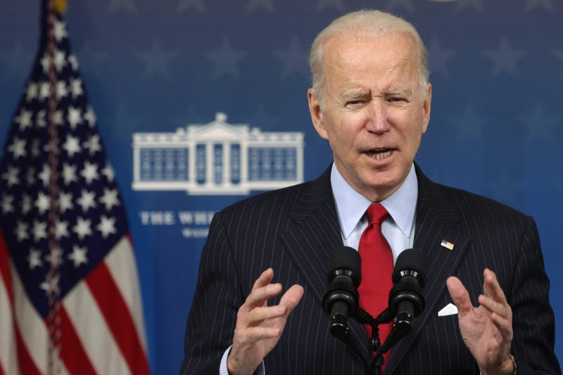 President Joe Biden speaks during an event at the South Court Auditorium at Eisenhower Executive Office Building on November 23, 2021 in Washington, DC.