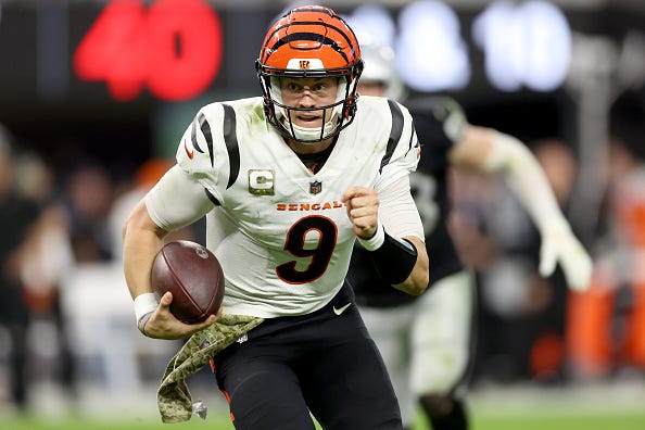 Joe Burrow is the No. 4 quarterback in the NFL for 2022. 