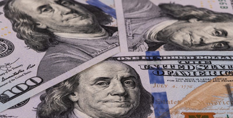 close up of a bunch of 100 dollar bills