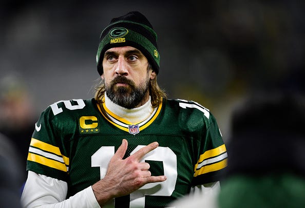 Aaron Rodgers is the No. 3 quarterback in the NFL for 2022. 