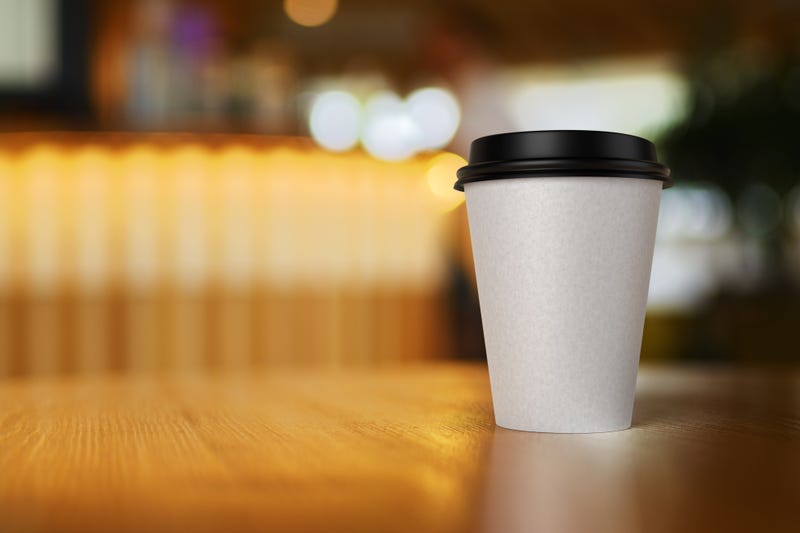paper coffee cup on a table