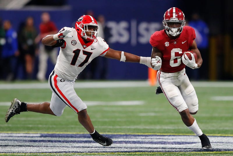 Alabama WR Trey Sanders and Georgia LB Nakobe Dean