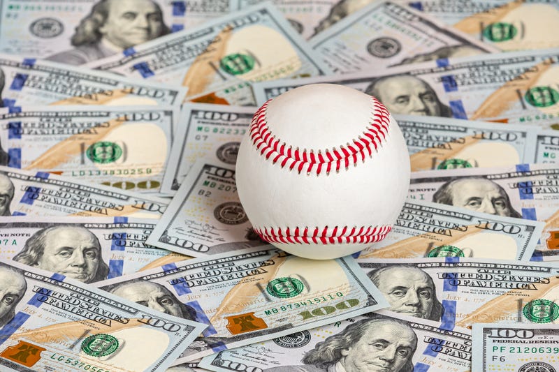 Baseball on money