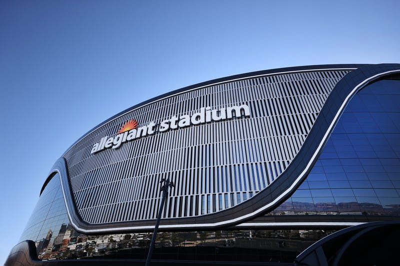 The exterior of Allegiant Stadium in Las Vegas