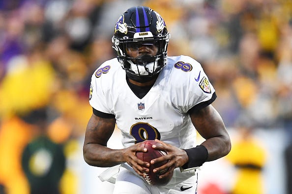 Lamar Jackson is the No. 10 quarterback for the 2022 NFL season. 