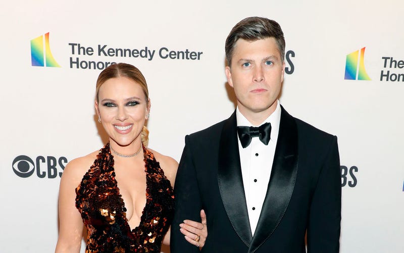 Scarlett Johansson and Colin Jost attend the 44th Kennedy Center Honors at The Kennedy Center on December 05, 2021 in Washington, DC