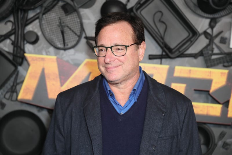 Bob Saget attends the red carpet premiere and party for Peacock's new comedy series "MacGruber" at California Science Center on December 08, 2021 in Los Angeles, California. 