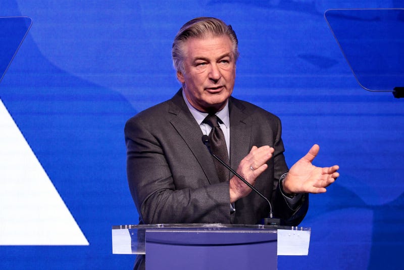 Alec Baldwin speaks during the 2021 RFK Ripple Of Hope Gala at New York Hilton Midtown on December 09, 2021 in New York City. (Photo by Dimitrios Kambouris/Getty Images)