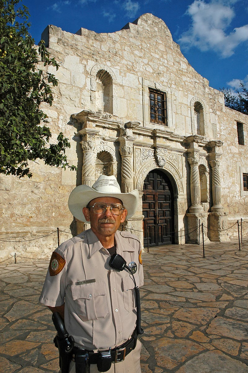 Texas Department of Public Safety troopers are now providing security at the Alamo, replacing the private Alamo Rangers who have guarded the historic site for roughly five decades. 