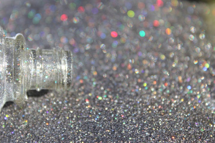 Spilled glitter