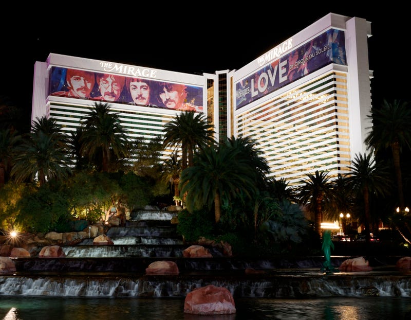 An exterior view shows The Mirage Hotel & Casino on December 14, 2021 in Las Vegas, Nevada.