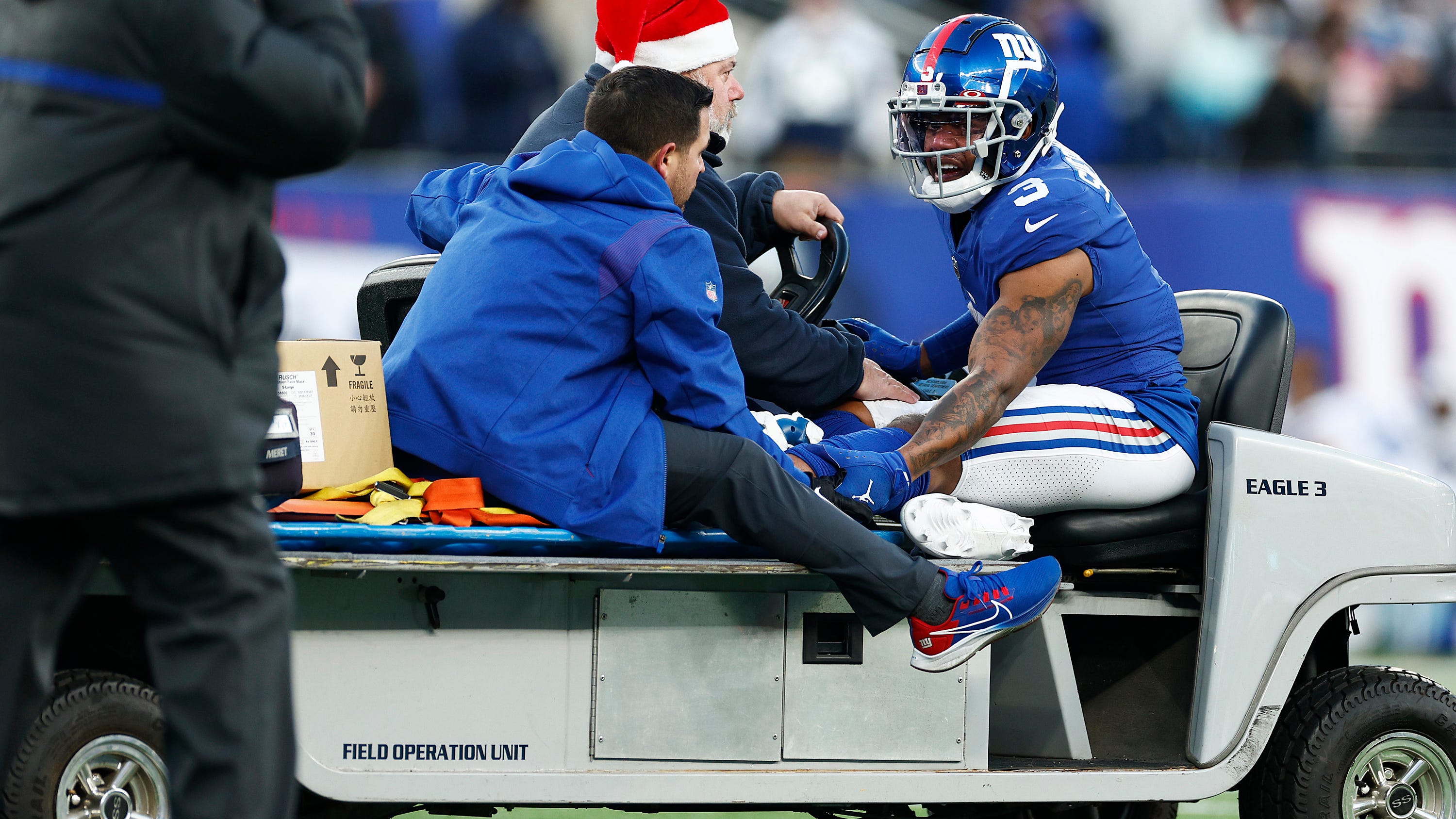 Giants WR Sterling Shepard suffers torn left Achilles tendon in loss to Dallas