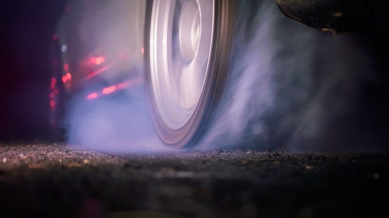 Stock image of car drag racing