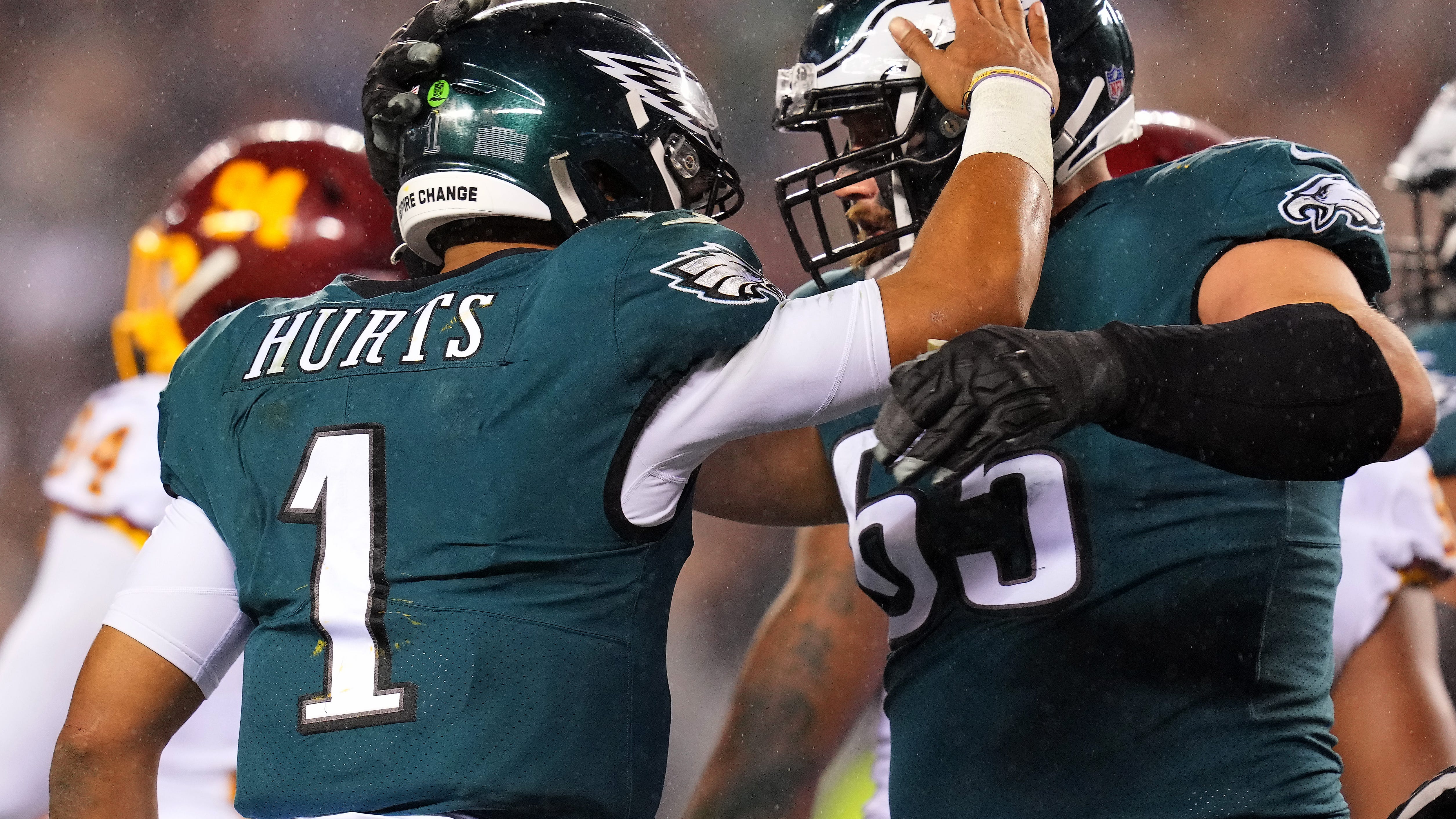 WATCH: Lane Johnson makes first career catch, scores first career TD