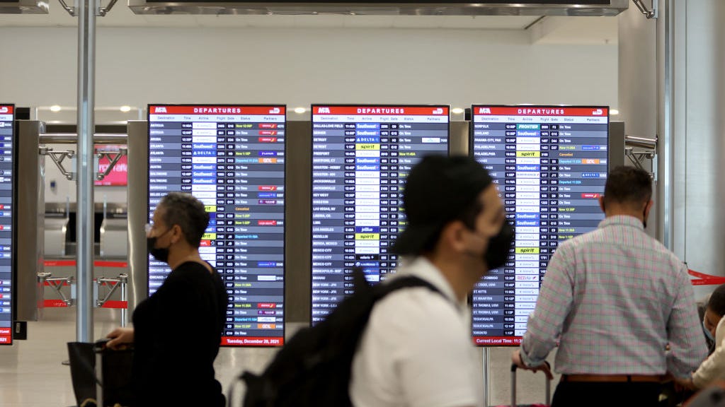 1,900 flights canceled Monday due to winter storms, virus