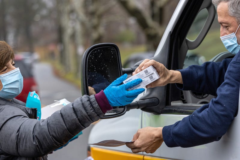 Distribution of at-home COVID-19 testing kits