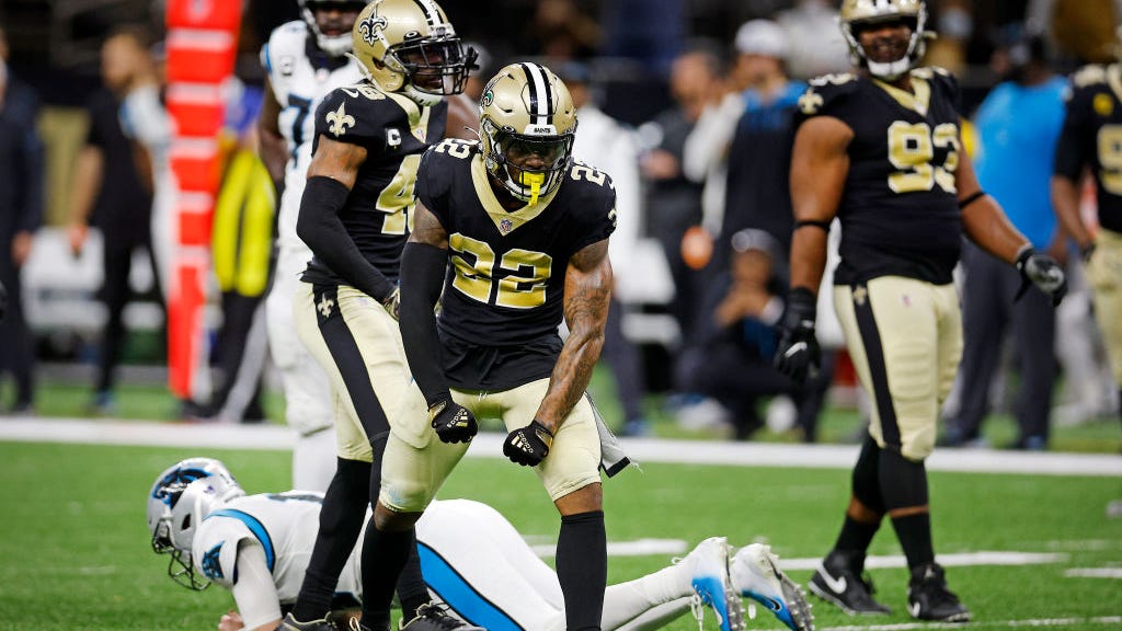 Watch CJ Gardner-Johnson hand off game-clinching INT gloves to ecstatic Saints fan