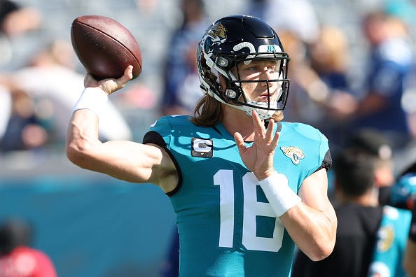 Trevor Lawrence and the Jaguars will wear their teal uniforms in Week 1. 