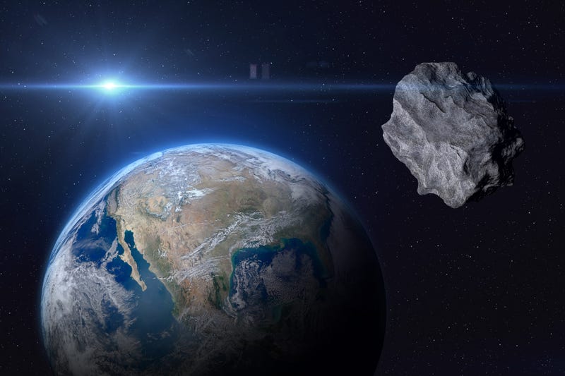 Asteroid on a collision course with Earth.