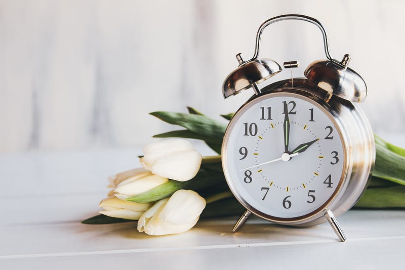 FILE - Daylight savings time concept. Set your clocks to 2 a.m. and spring ahead this Sunday! 