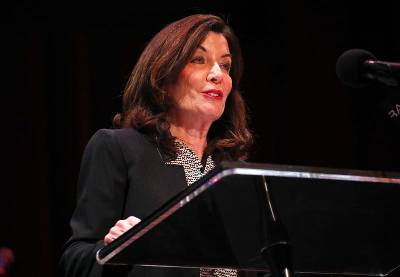 New York Governor Kathy Hochul speaks onstage on January 17, 2022