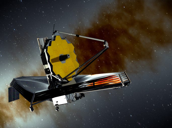 James Webb Space Telescope rendering.